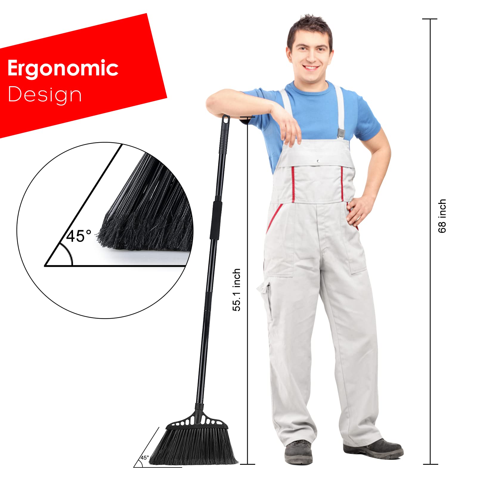 3 Pack Heavy Duty Broom