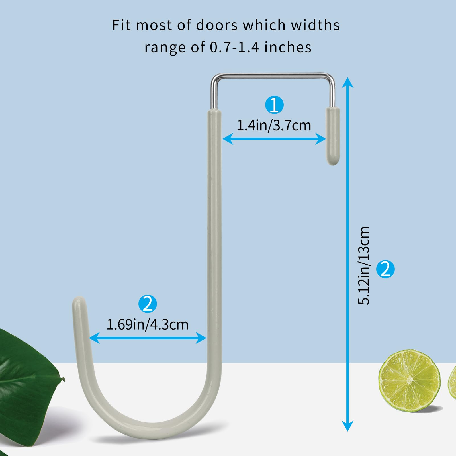 Over the Door Hooks (4 Count)