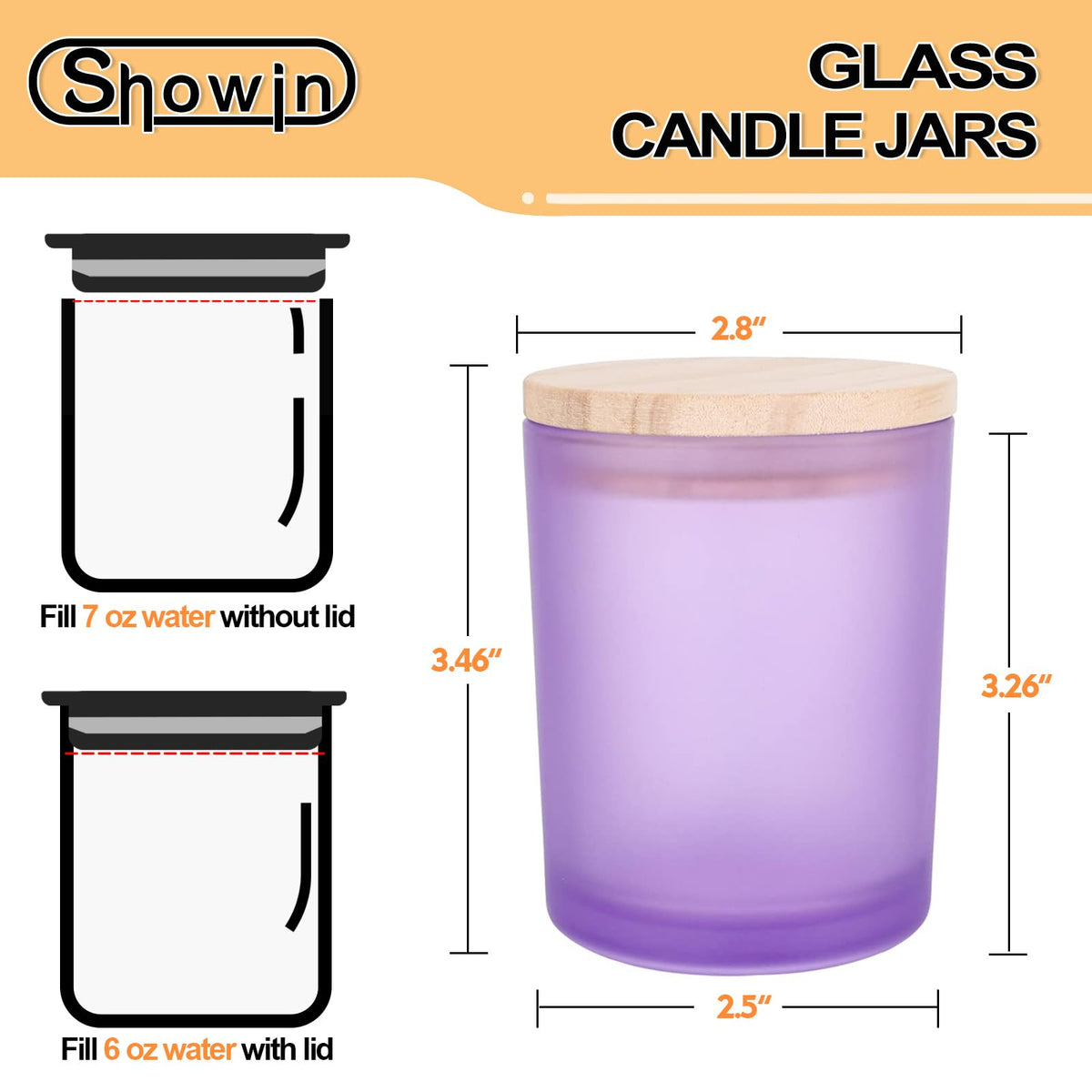 Thick Candle Jars for Making Candles 12 Pcs (12 Count)