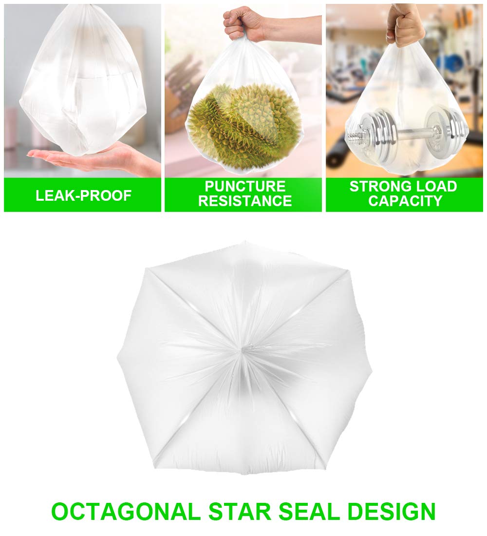 Small Clear Trash Bags (220 Count)
