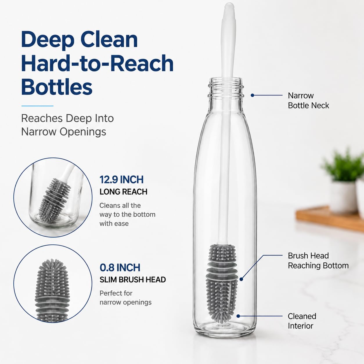 2 Pack Bottle Brushes (2 Count)