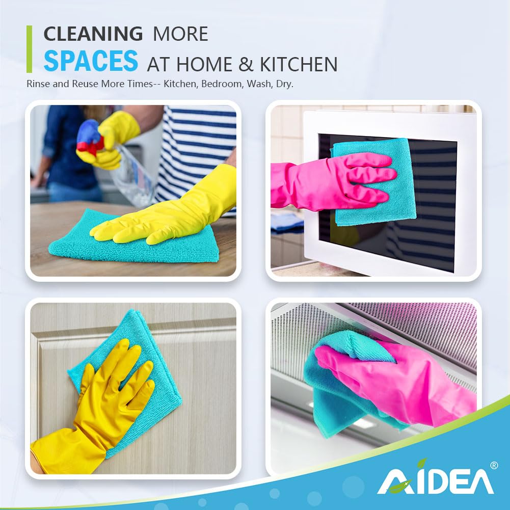 Blue Microfiber Cleaning Cloth (12 Count)