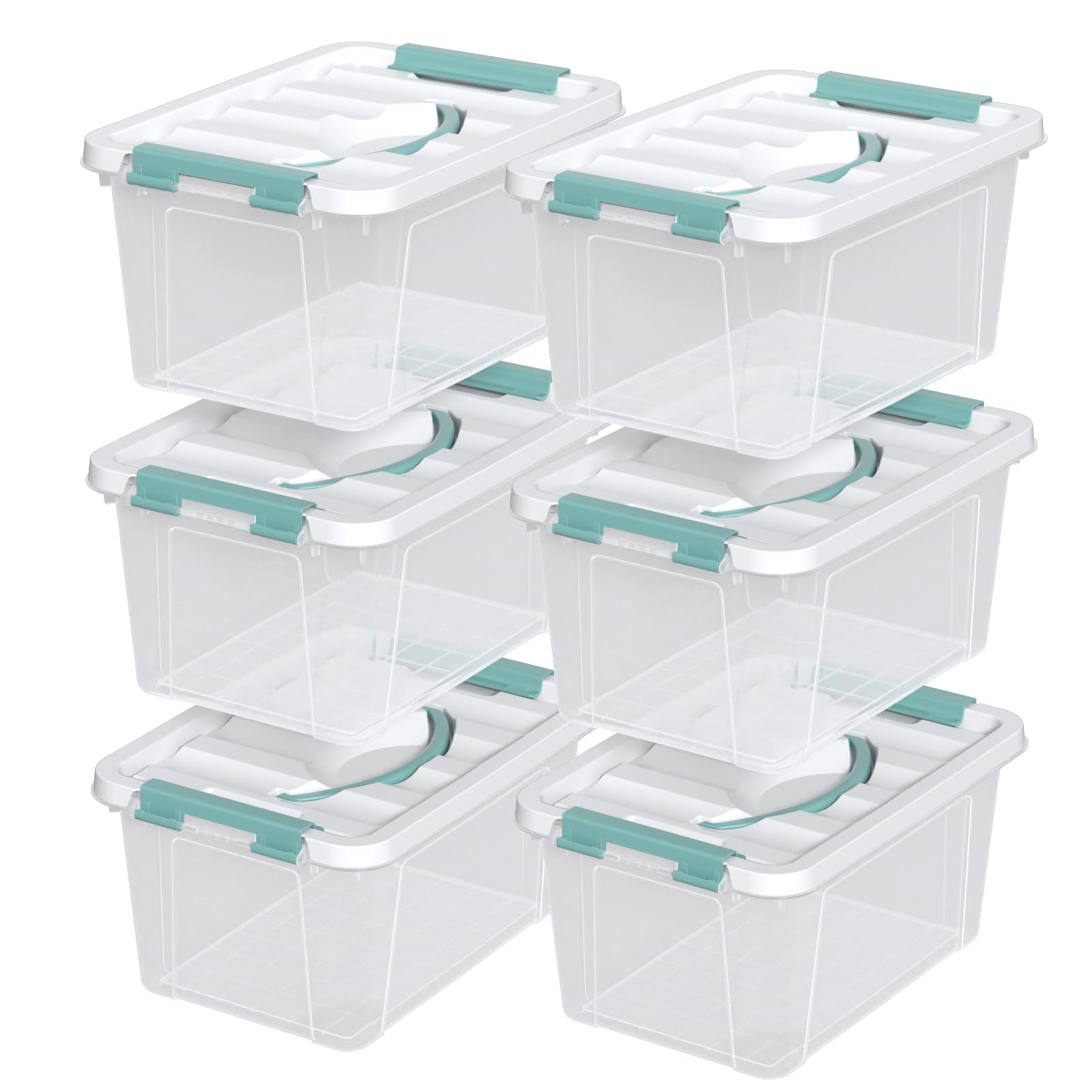 7 Quart Storage Bins with Lids (6 Count)