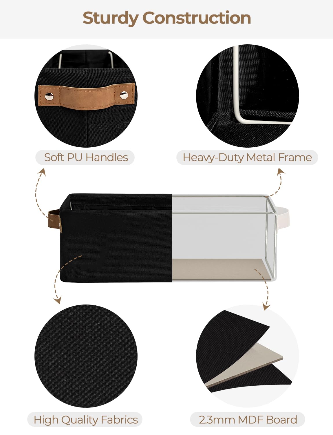 Narrow Storage Bins (2 Count)
