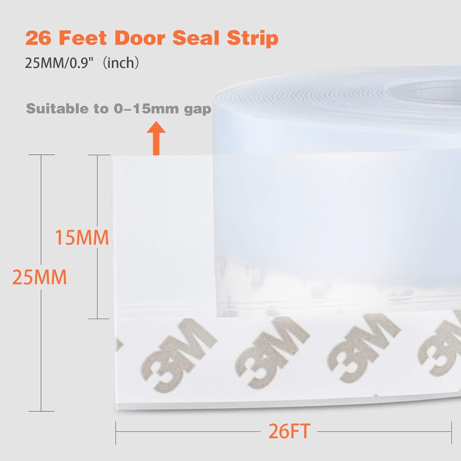 26 Feet Silicone Seal Strip (26 Foot)