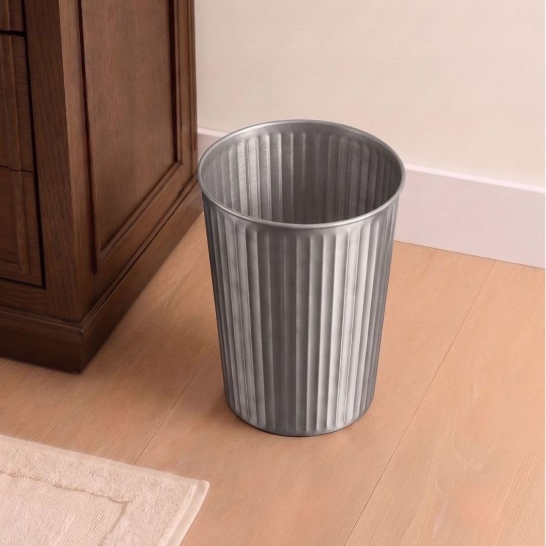 Metal Bathroom Trash Can