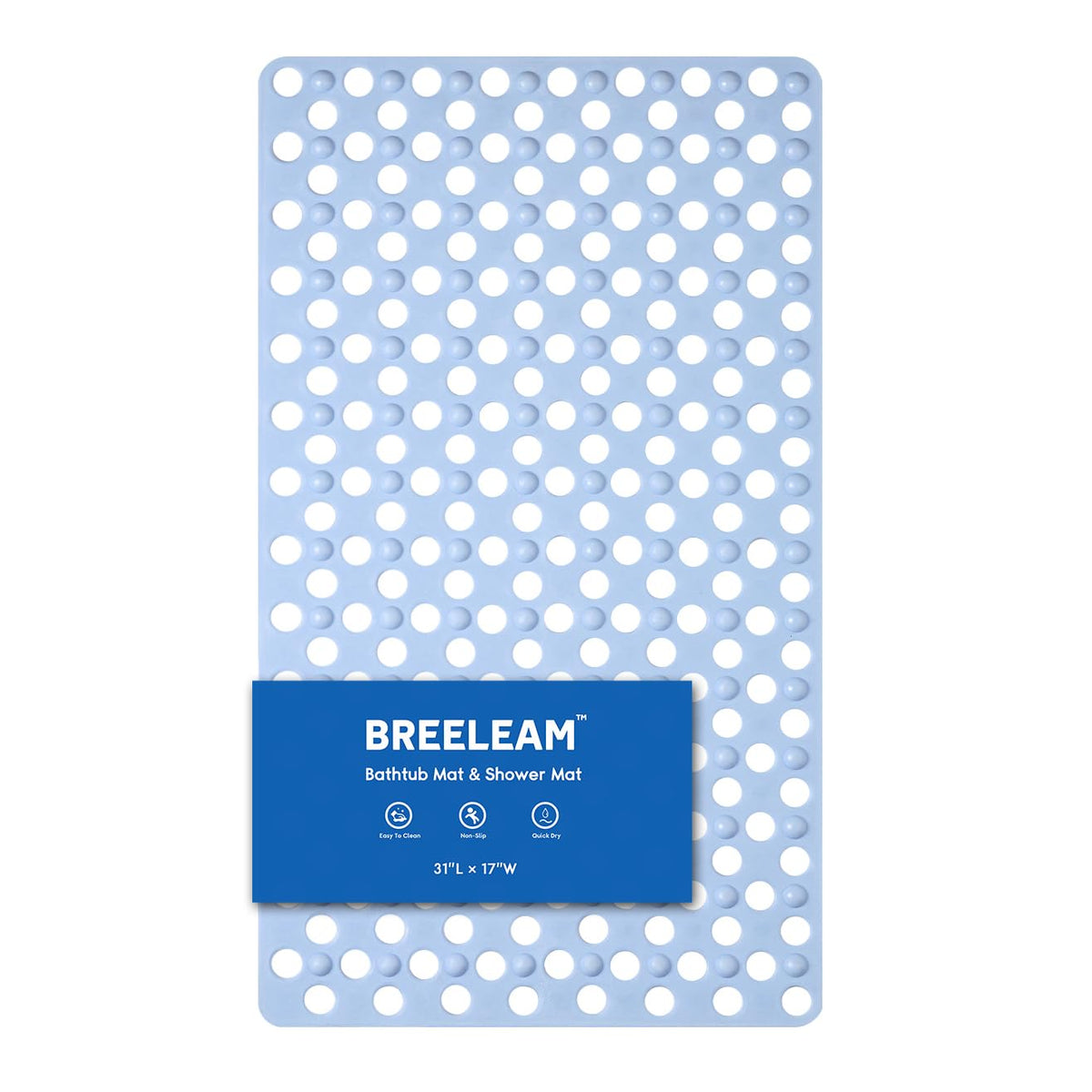 Non Slip Bathtub Mat and Shower Mat 31x17 inch