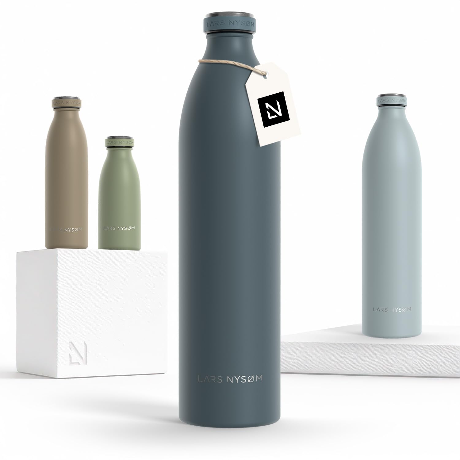 Stainless Steel Insulated XL Water Bottle 12oz 17oz 25oz 34oz 51oz