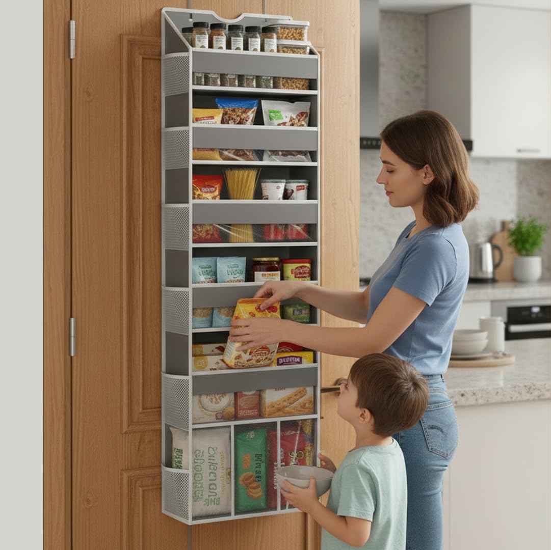 Over the Door Hanging Organizer for Bathroom & Nursery
