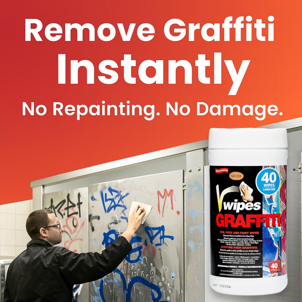 V Wipes Graffiti Remover Wipes