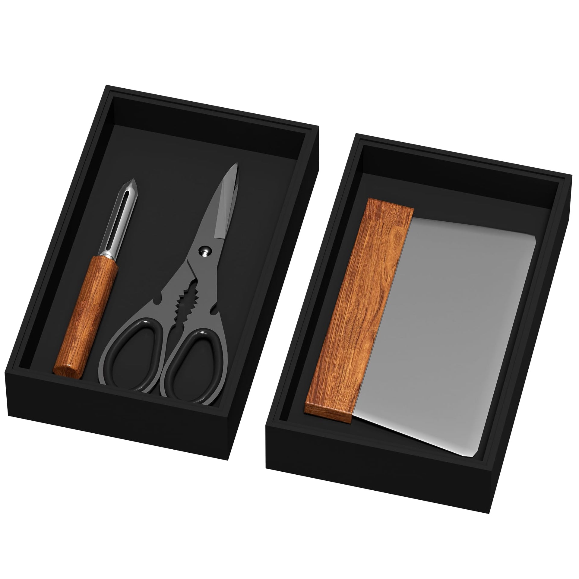 Bamboo Drawer Organizer for Kitchen Utensils (2 Count)