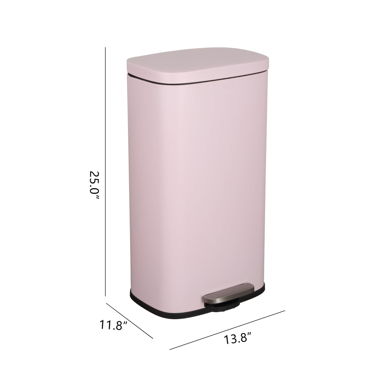 Curtis 8 Gal Step Trash Can Soft Close 25"