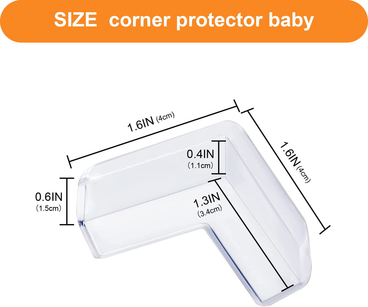 Baby Proofing 16 Pack Corner Protector Baby Corner Guards Furniture Corner & Edge Safety Bumpers Clear Baby Proofing Bumper Cushion for Table Furniture Sharp Corners (16 Count)