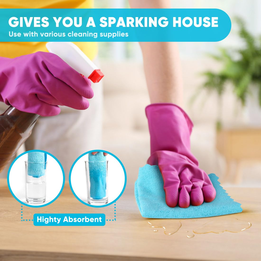 Microfiber Cleaning Cloth (400 Count)