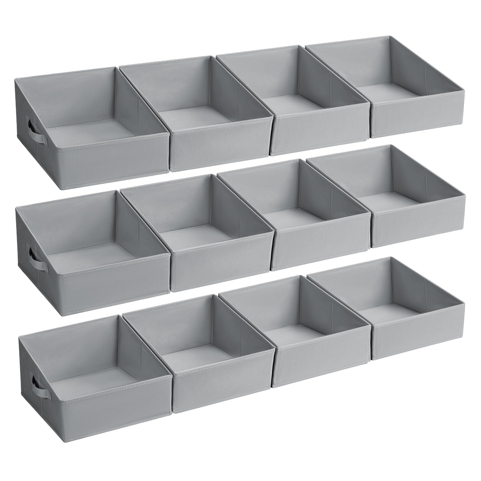 Closet Storage Bins 12 Pack (12 Count)