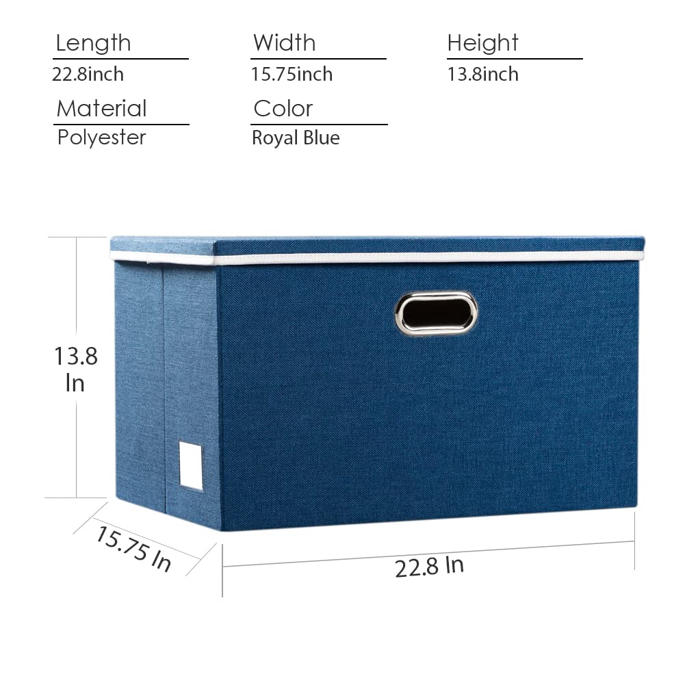 Extra Large Collapsible Storage Bins with Lids [3 (3 Count)