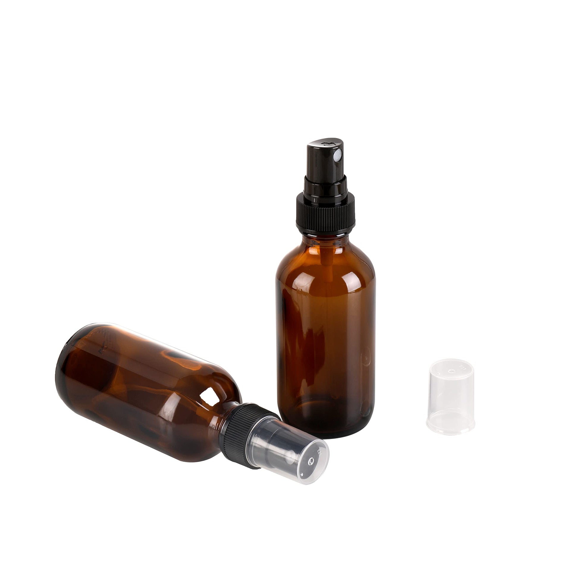 Amber Glass Small Spray Bottle 2 oz 24 Packs (24 Count)