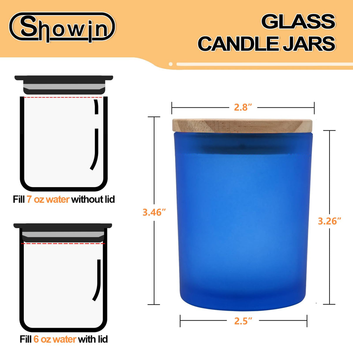 Thick Candle Jars for Making Candles 12 Pcs (12 Count)
