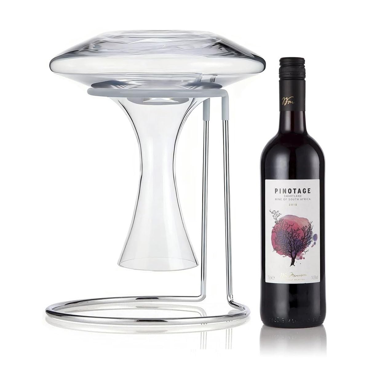 Wine Decanter Drying Stand with Cleaning Brush