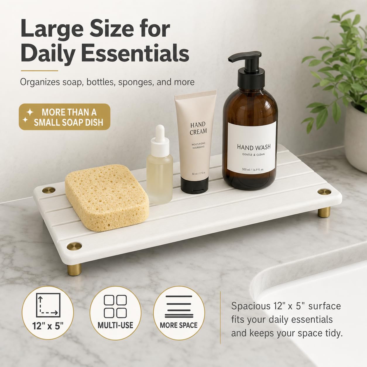 Instant Dry Sink Caddy Kitchen Sink Organizer