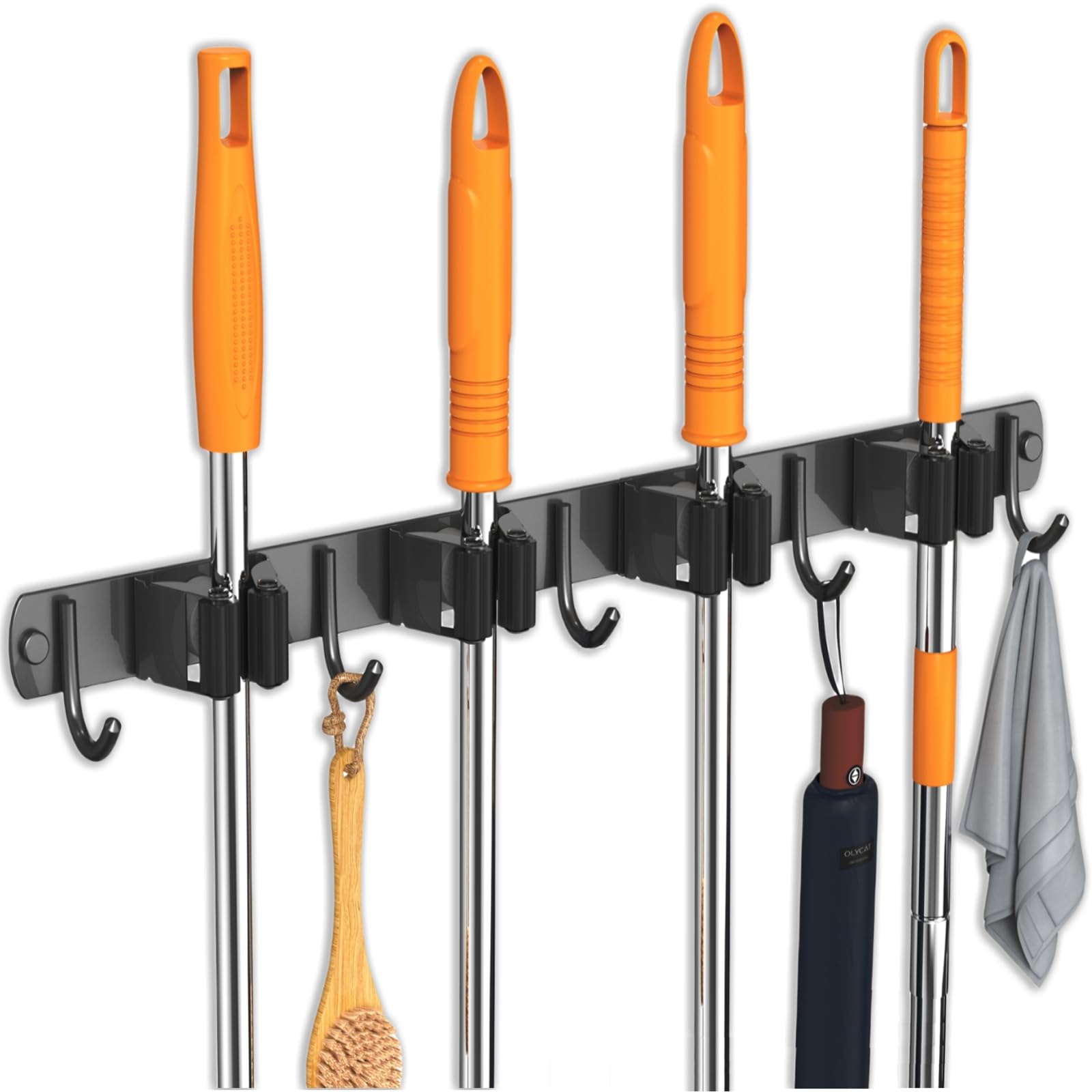 Mop and Broom Holder Wall Mount