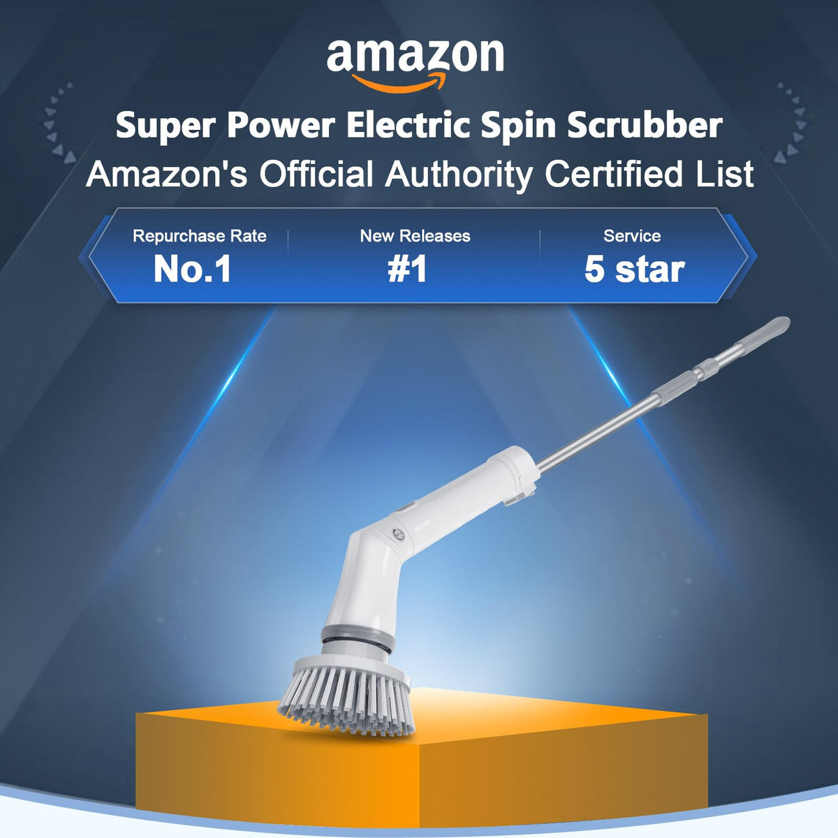 Upgrade Rechargeable Electric Scrubber for Cleaning