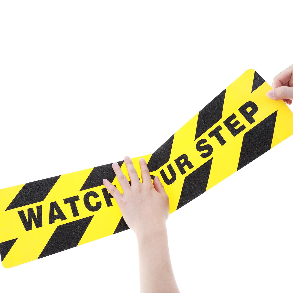 24 Pieces Watch Your Step Floor Stickers Anti Slip Abrasive Safety (24 Count)