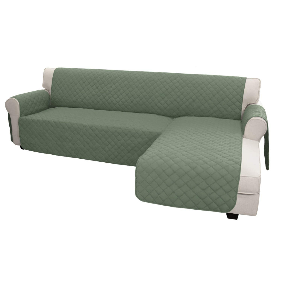 Reversible L Shape Sectional Couch Cover