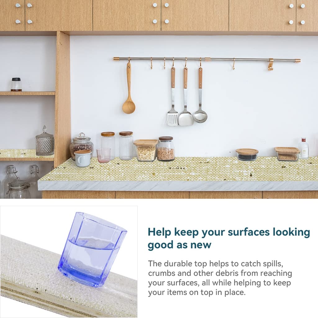 Bulk Shelf Liner 20" W x 360" L Cupboard Liner Shelving Paper for Cabinets and Drawers Pantry Shelf Liners for Kitchen Cabinets Non