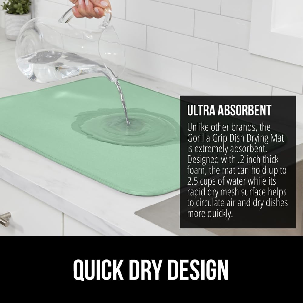 Ultra Water Absorbent Microfiber Dish Drying Mat