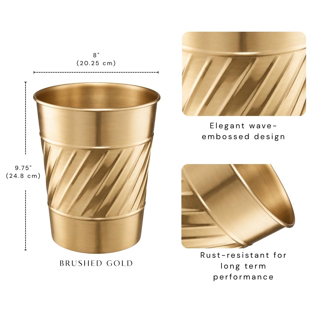 Metal Bathroom Trash Can