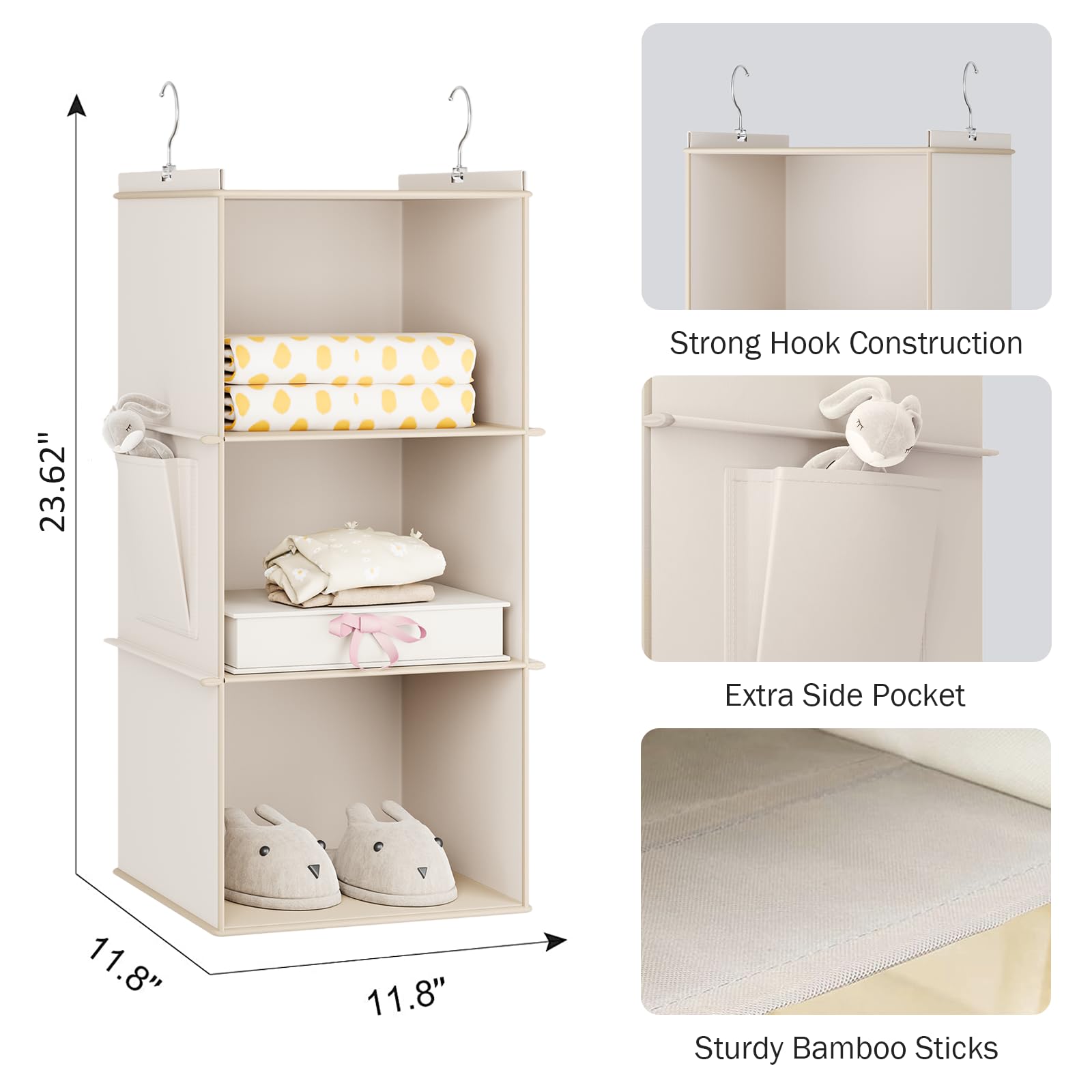 Hanging Closet Organizer and Storage for Clothes