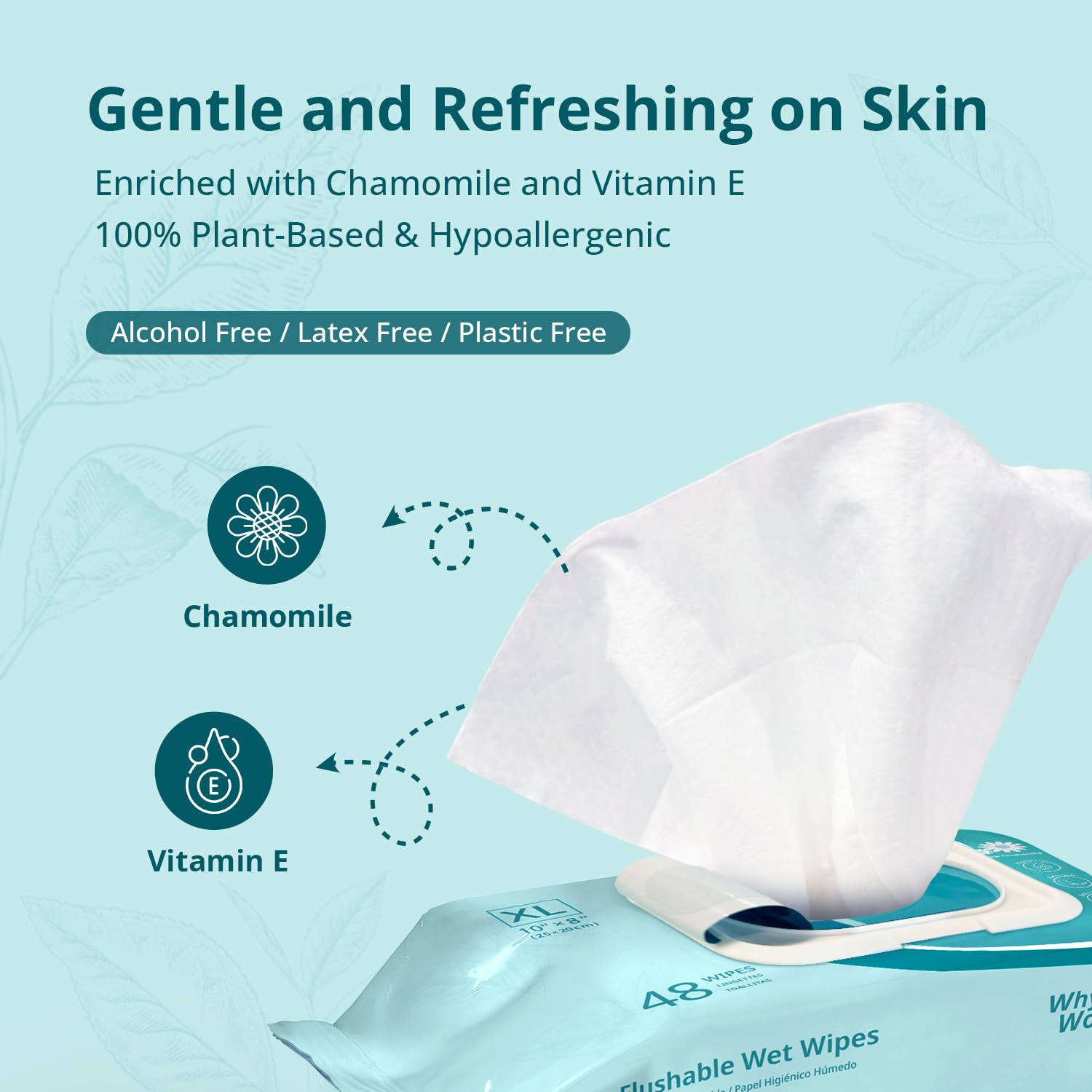 Flushable Wipes for Adults (384 Count)