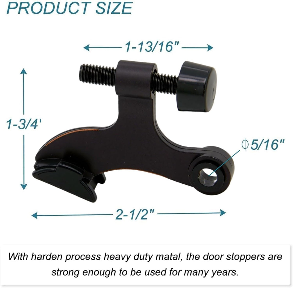 24 Pack Hinge Pin Oil Rubbed Bronze Door Stopper