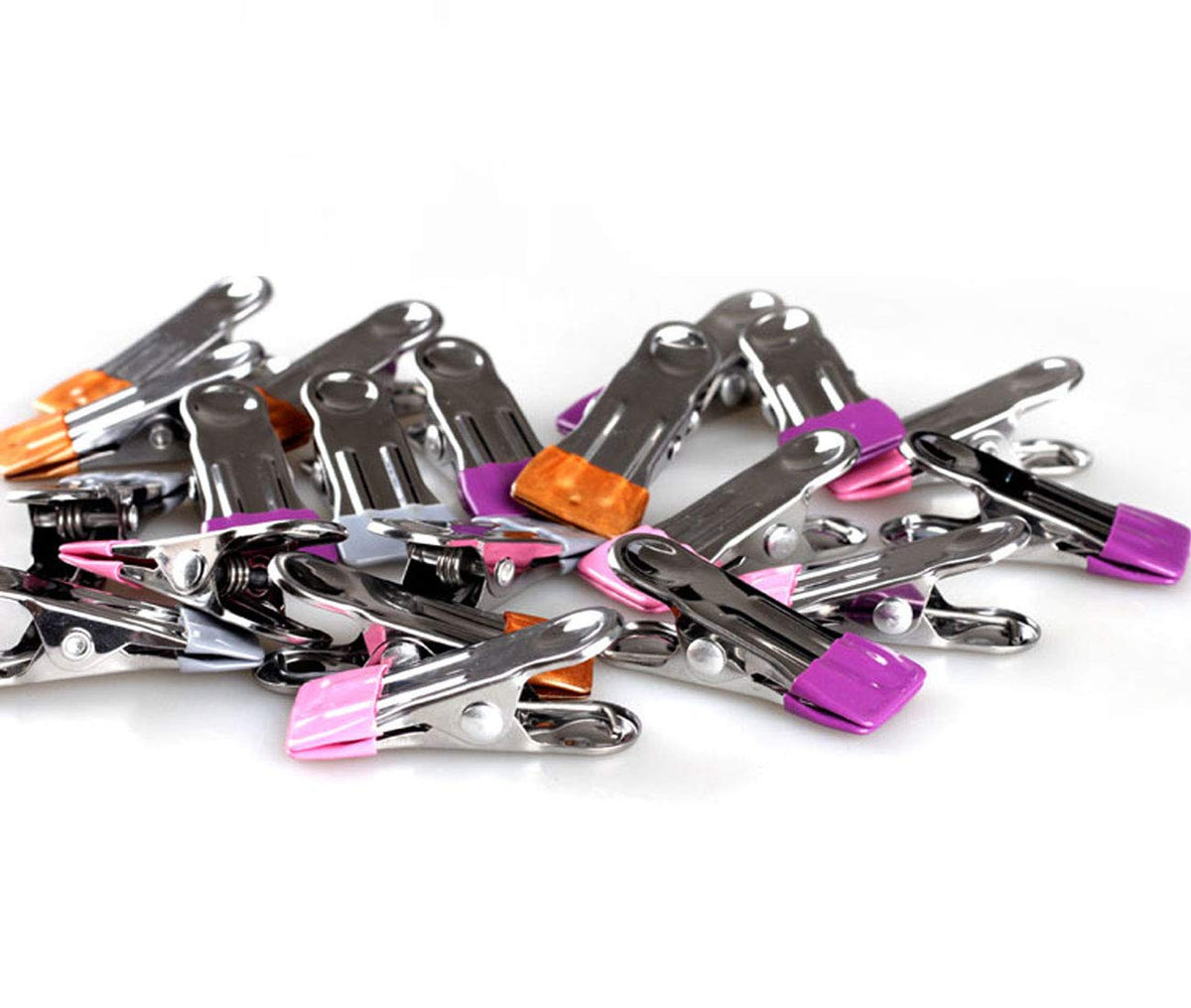 30 Pack 2.2“Stainless Steel Clothes Pins Windproof Rubber Tip Laundry Clips (30 Count)