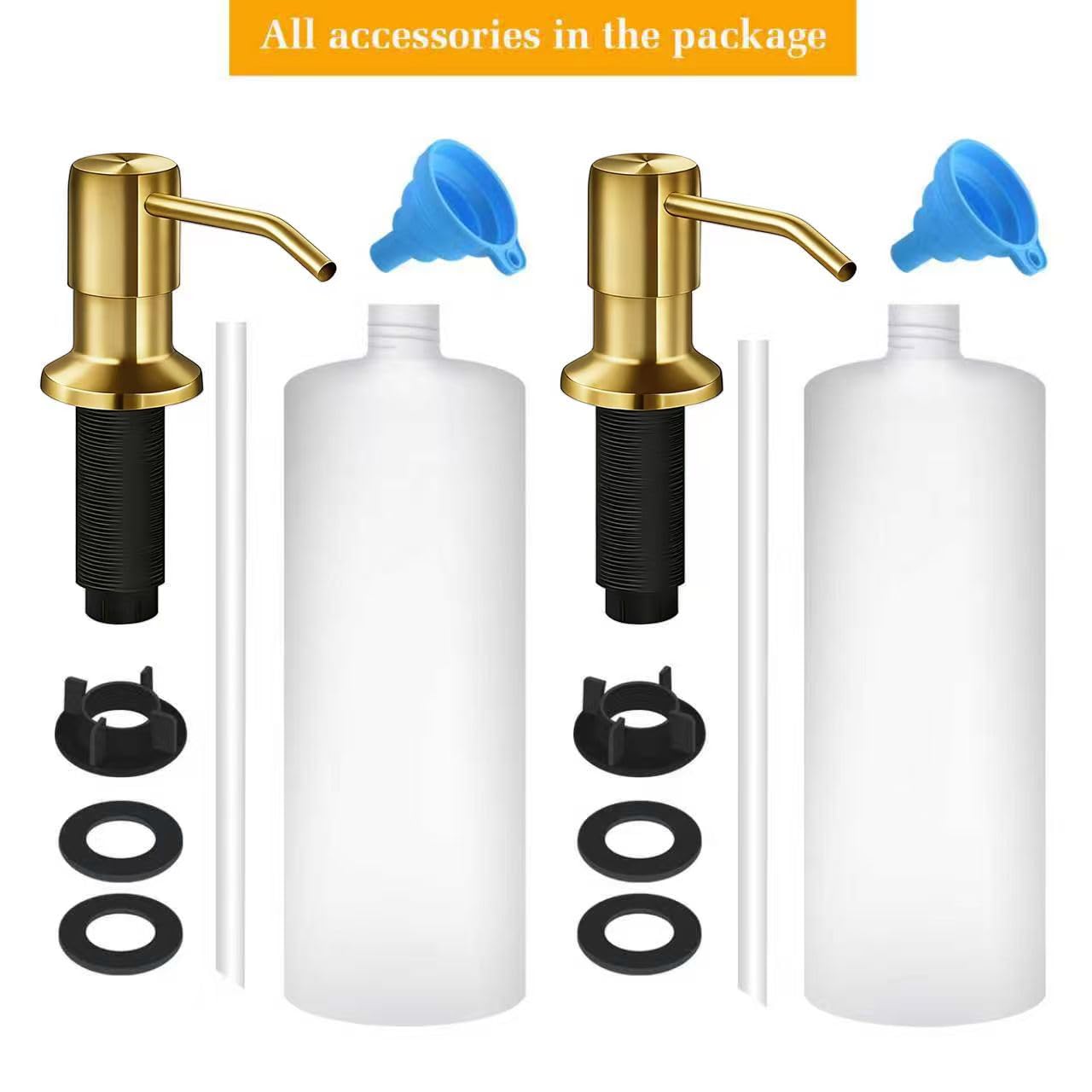 Soap Dispenser for Kitchen Sink (2 Count)
