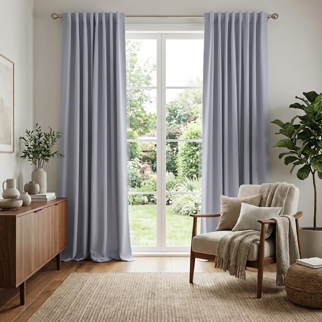 Long Blackout Curtains for Living Room 95 inches Long (2 Count)