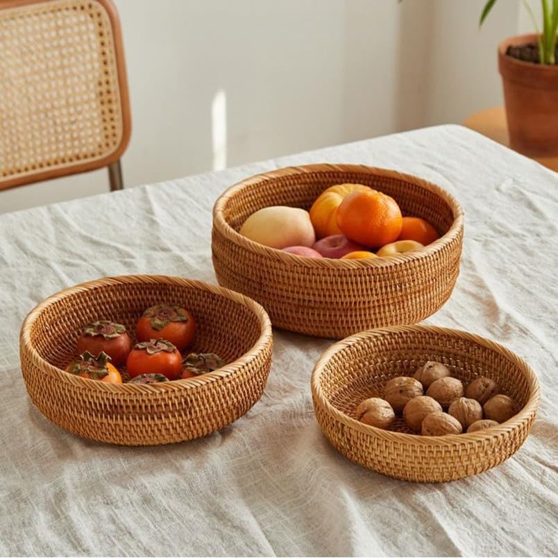 Rattan Bread Basket (3 Count)