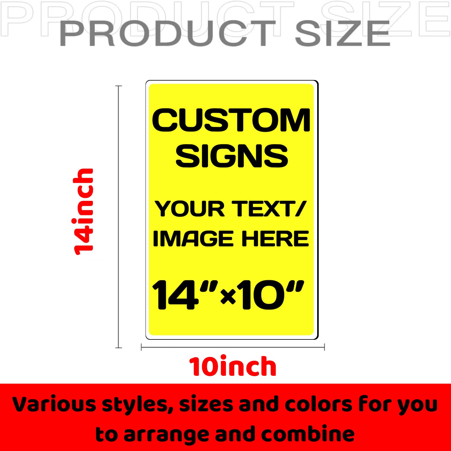 Personalized Aluminum Metal Signs