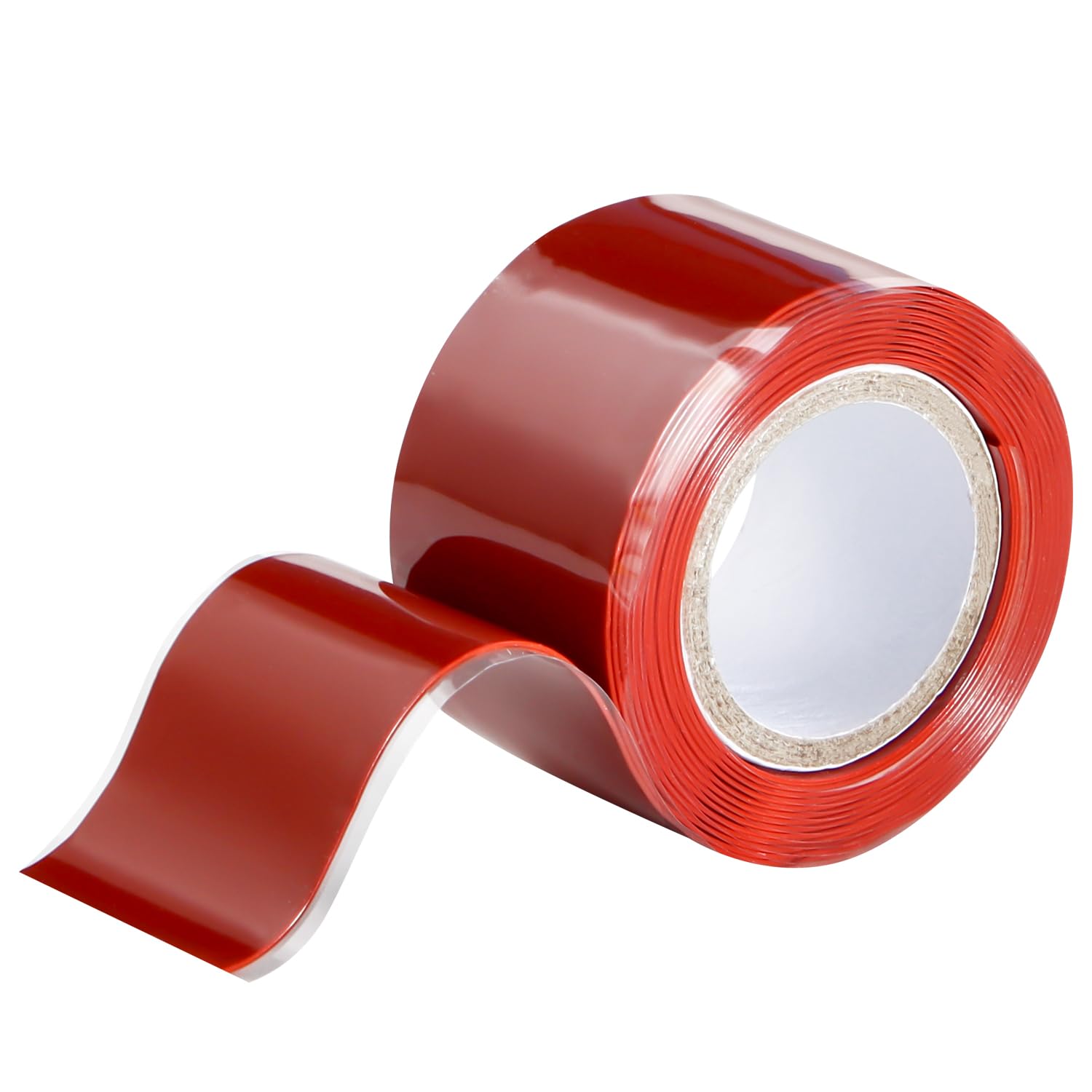 Self Fusing Silicone Tape 1 in x 5' Red Waterproof Rubber Leak Proof Sealing Silicone Rubber Self
