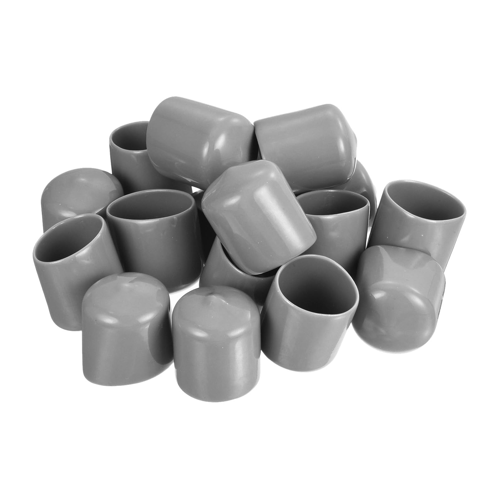 20pcs Rubber End Caps Protective Caps 28mm ID Vinyl PVC Round Tube Bolt Cap Cover Screw Thread Protectors