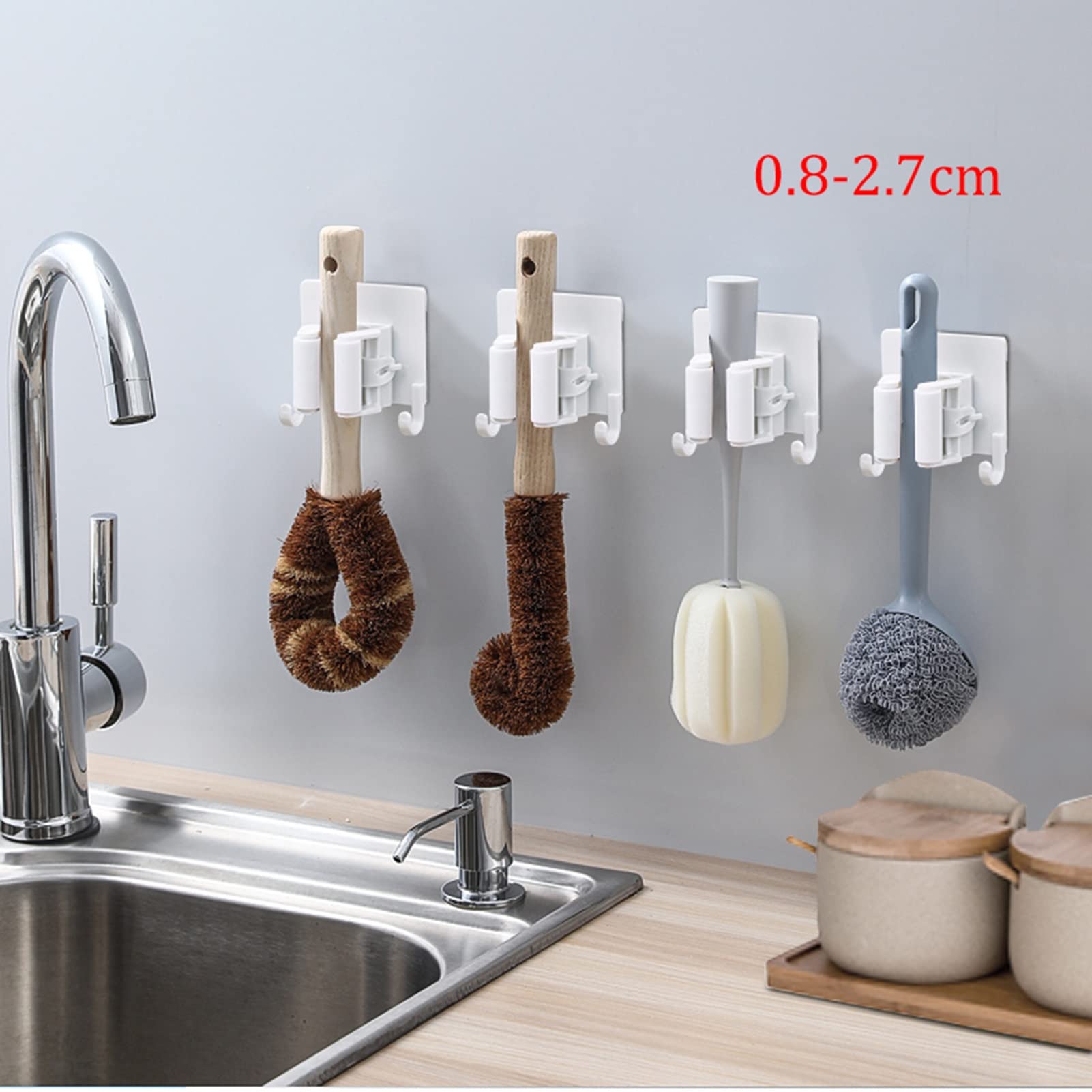 Mop Holder with Hooks