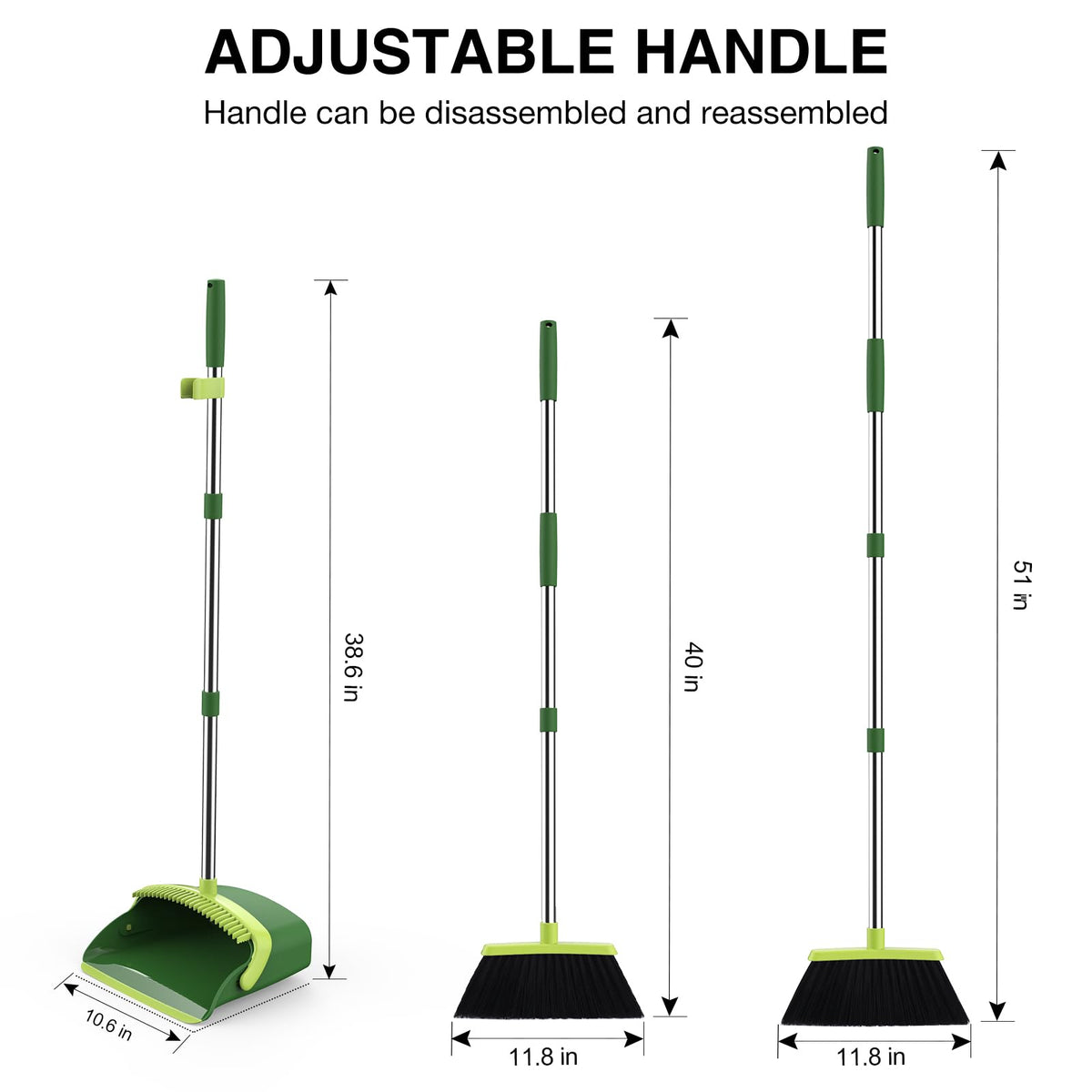 Broom and Dustpan Set with 52