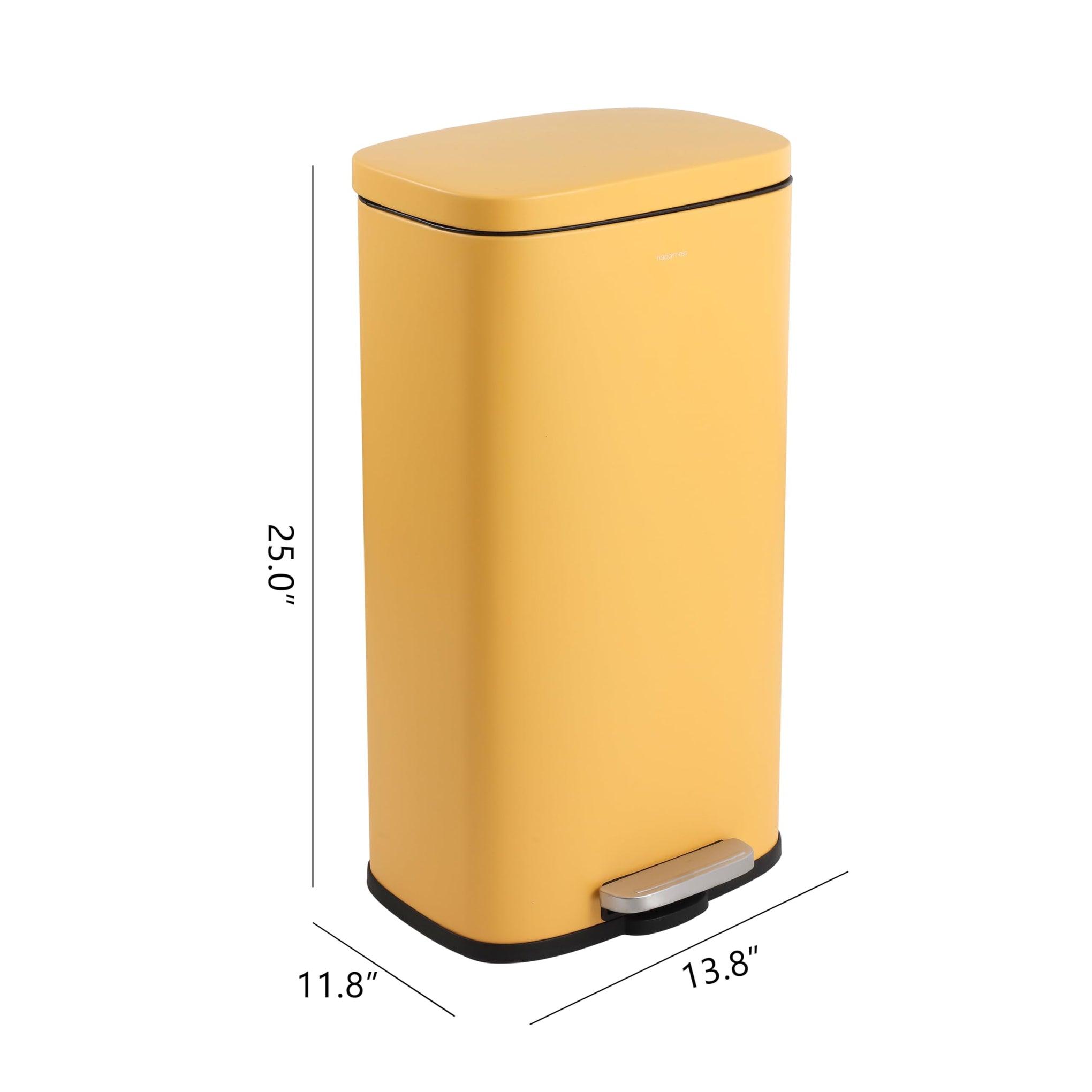 Curtis 8 Gal Step Trash Can Soft Close 25"