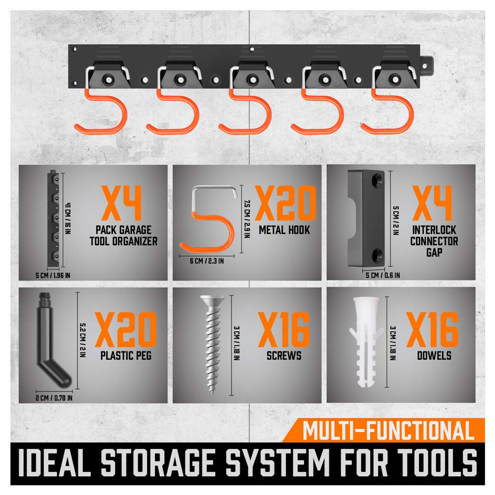 64 Inch Adjustable Storage System