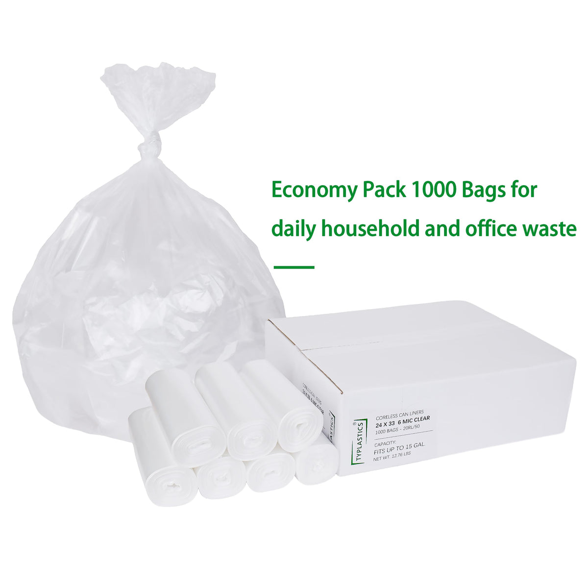 Trash Can Liners (1000 Count)