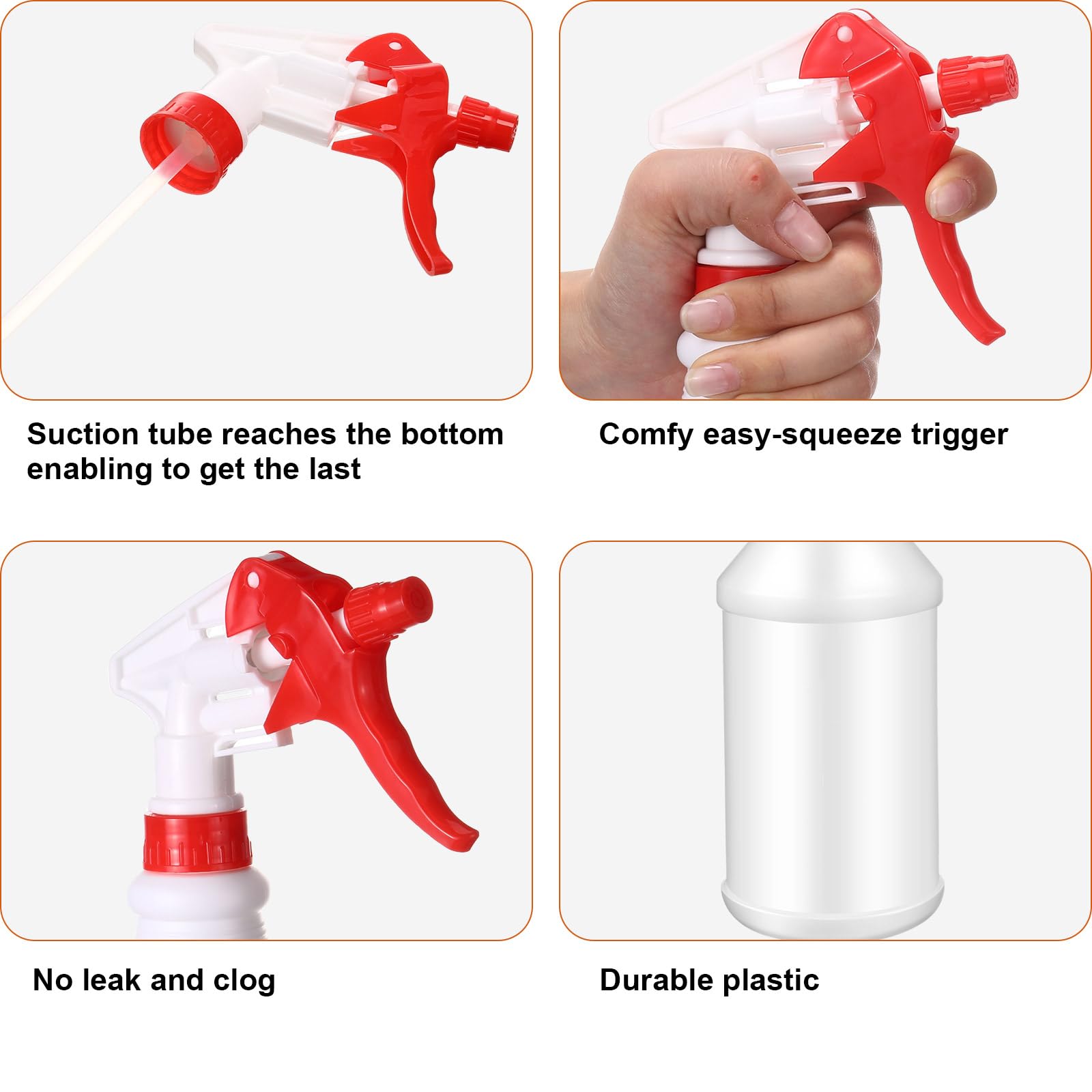 1 Pc 16 Oz Plastic Spray Bottles
