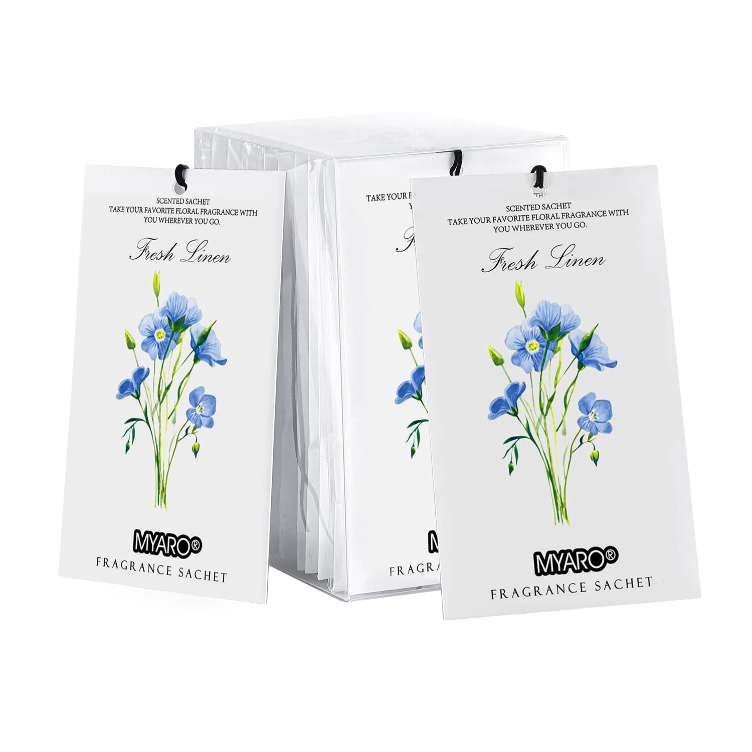 12 Pack Fresh Linen Scented Sachets (12 Count)