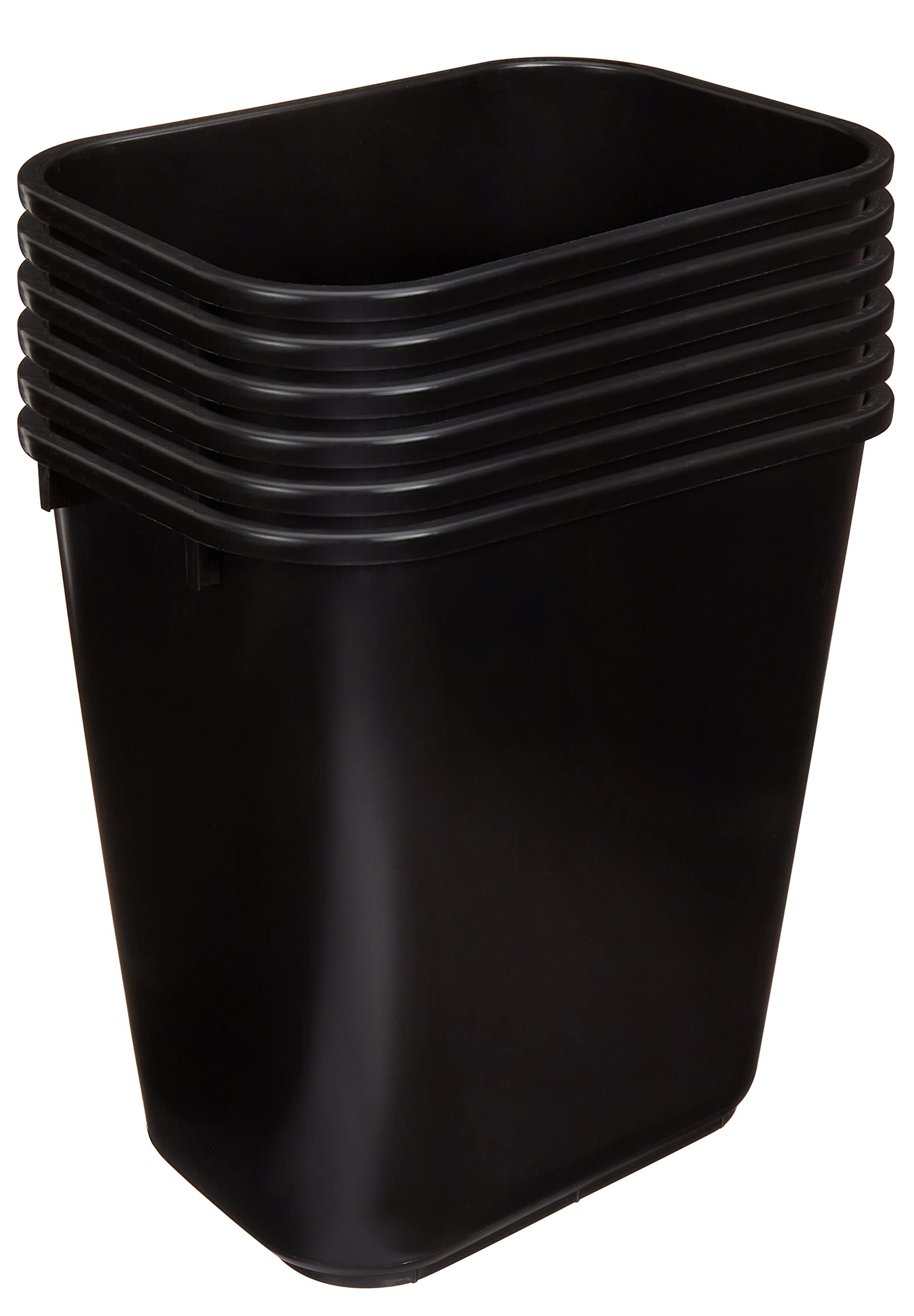 Rectangular Commercial Office Wastebasket (6 Count)