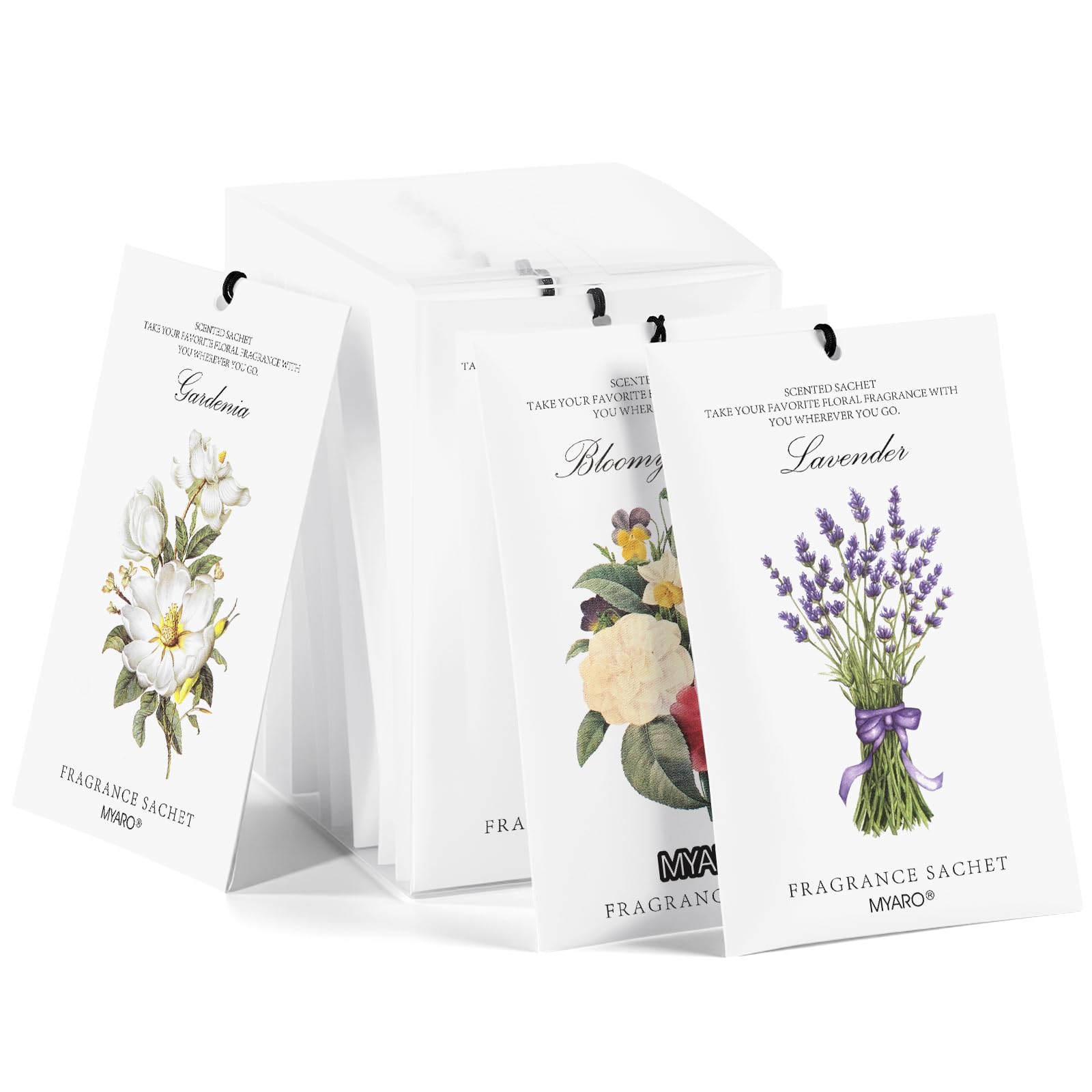 12 Pack Assorted Garden Scented Sachets (12 Count)